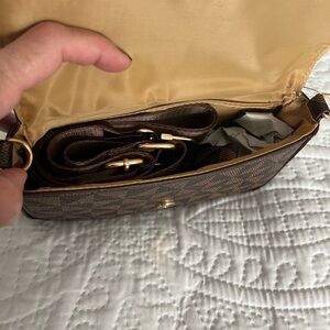 NEW Brown check Crossbody bag